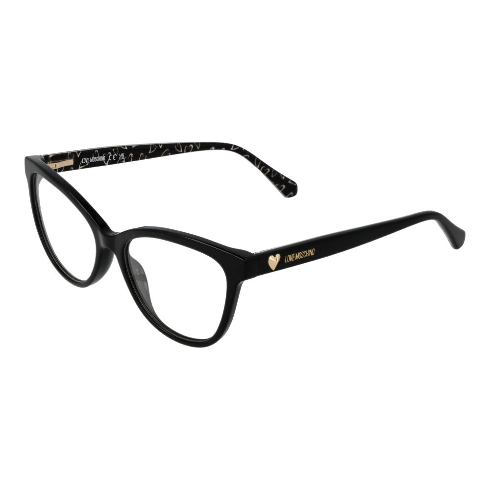 Love Moschino Black Acetate Glasses (Frames) Love Moschino