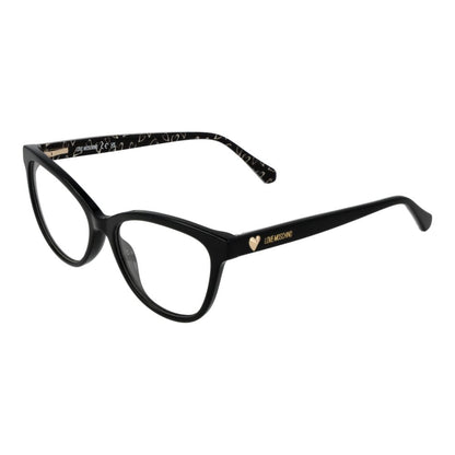 Love Moschino Black Acetate Glasses (Frames) Love Moschino