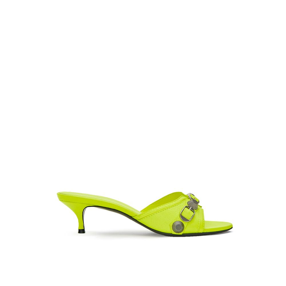 Balenciaga Yellow Leather Mules
