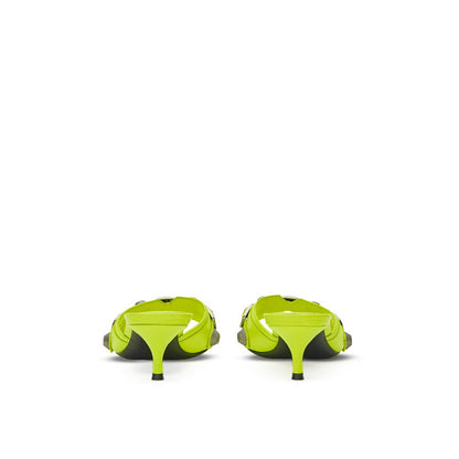 Balenciaga Yellow Leather Mules