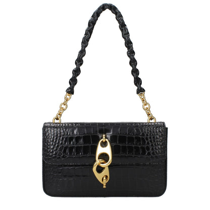 Tom Ford Black Leather Shoulder Bag