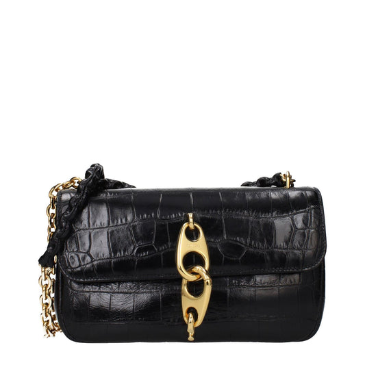 Tom Ford Black Leather Shoulder Bag