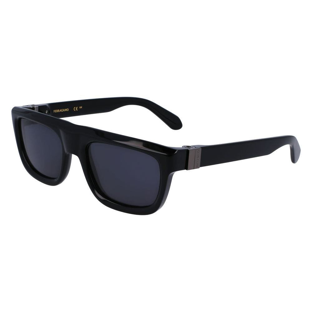 Ferragamo Black Acetate Sunglasses 1728,67434610848,Accessories,Black,Ferragamo,Glasses and Sunglasses - Accessories,Men,New with tags,Sunglasses - Glasses and Sunglasses - Accessories
