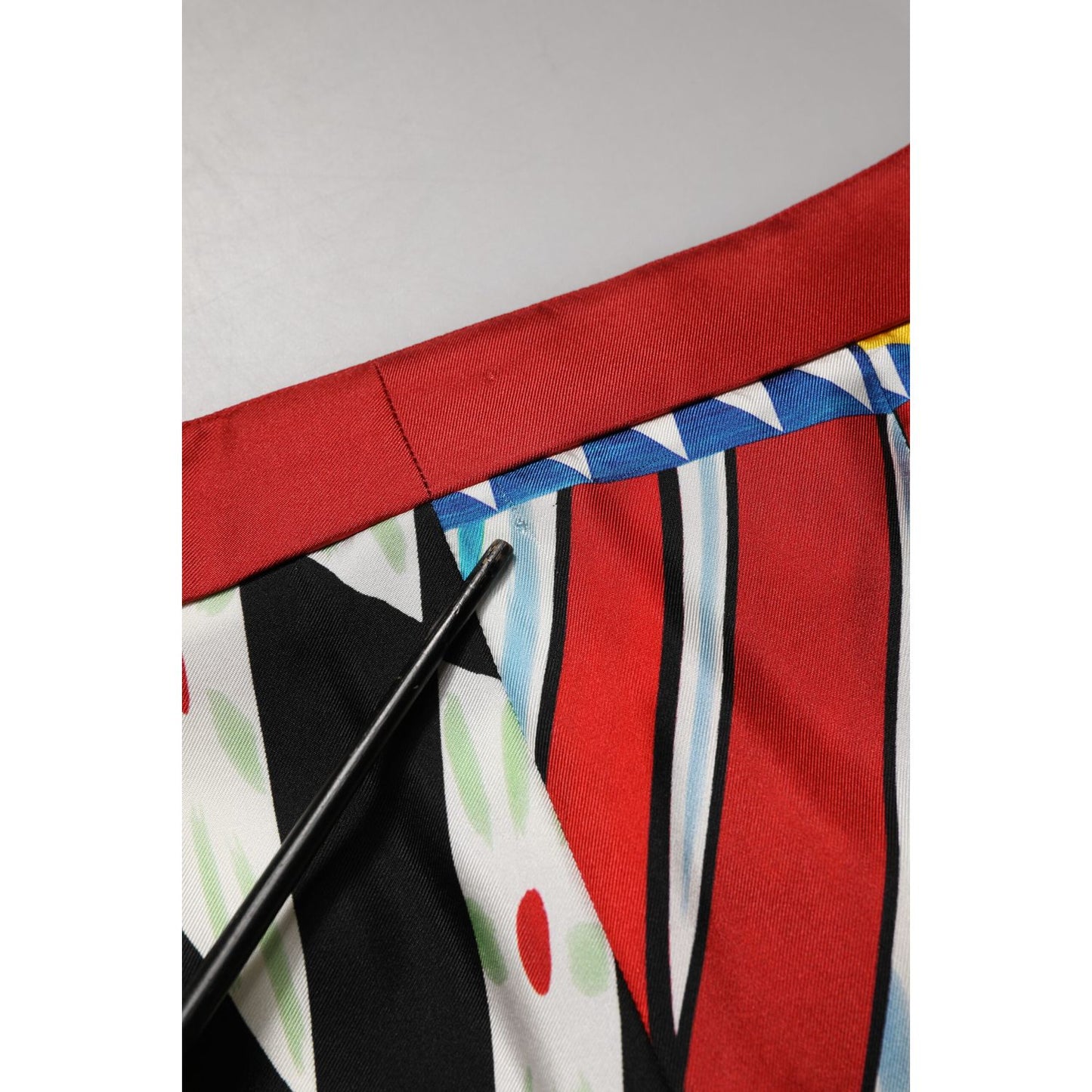 Dolce & Gabbana Multicolor Carretto Pattern Straight Pants