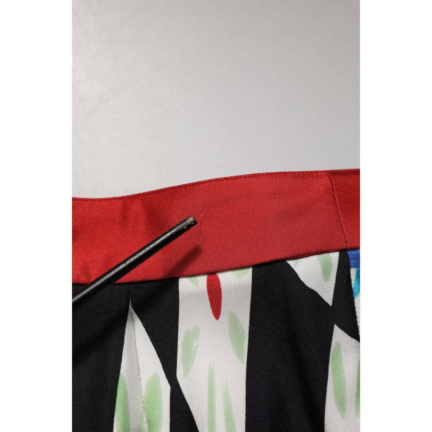 Dolce & Gabbana Multicolor Carretto Pattern Straight Pants