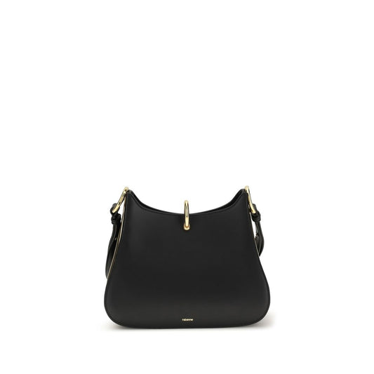 Rabanne Black Calf Leather Bos Taurus Shoulder Bag