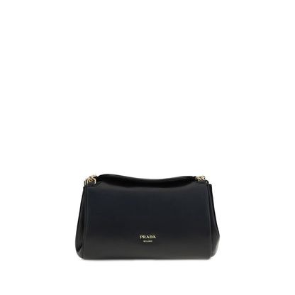 Prada Black Calf Leather Bos Taurus Shoulder Bag 1728,72470364320,Bags,Black,New with tags,Prada,Shoulder Bags - Bags,Women