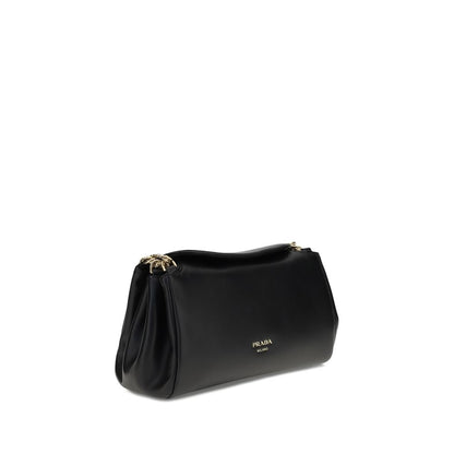 Prada Black Calf Leather Bos Taurus Shoulder Bag 1728,72470364320,Bags,Black,New with tags,Prada,Shoulder Bags - Bags,Women