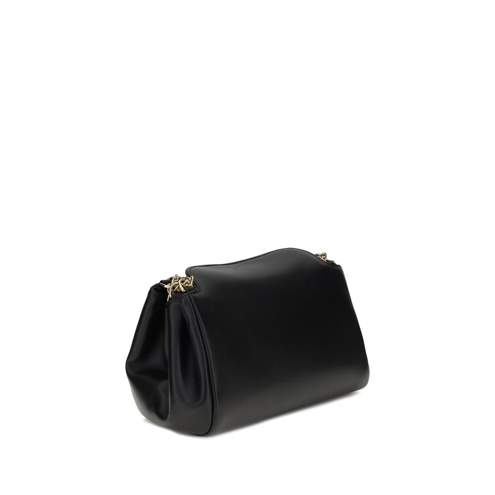 Prada Black Calf Leather Bos Taurus Shoulder Bag 1728,72470364320,Bags,Black,New with tags,Prada,Shoulder Bags - Bags,Women