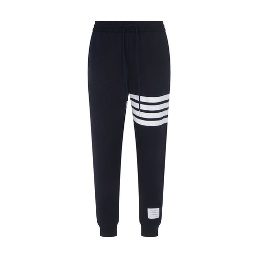 Thom Browne Blue Cotton Athletic Pants