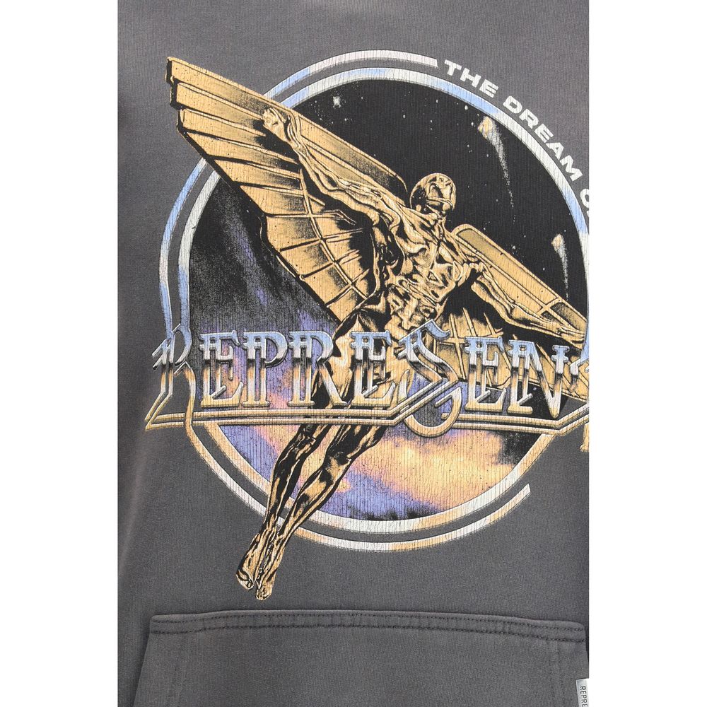 Represent Gray Cotton Sweatshirt 1728,72470364320,Clothing,Gray,M,Men,New with tags,Represent,S,Sweaters - Clothing,Sweatshirts - Sweaters - Clothing,XL