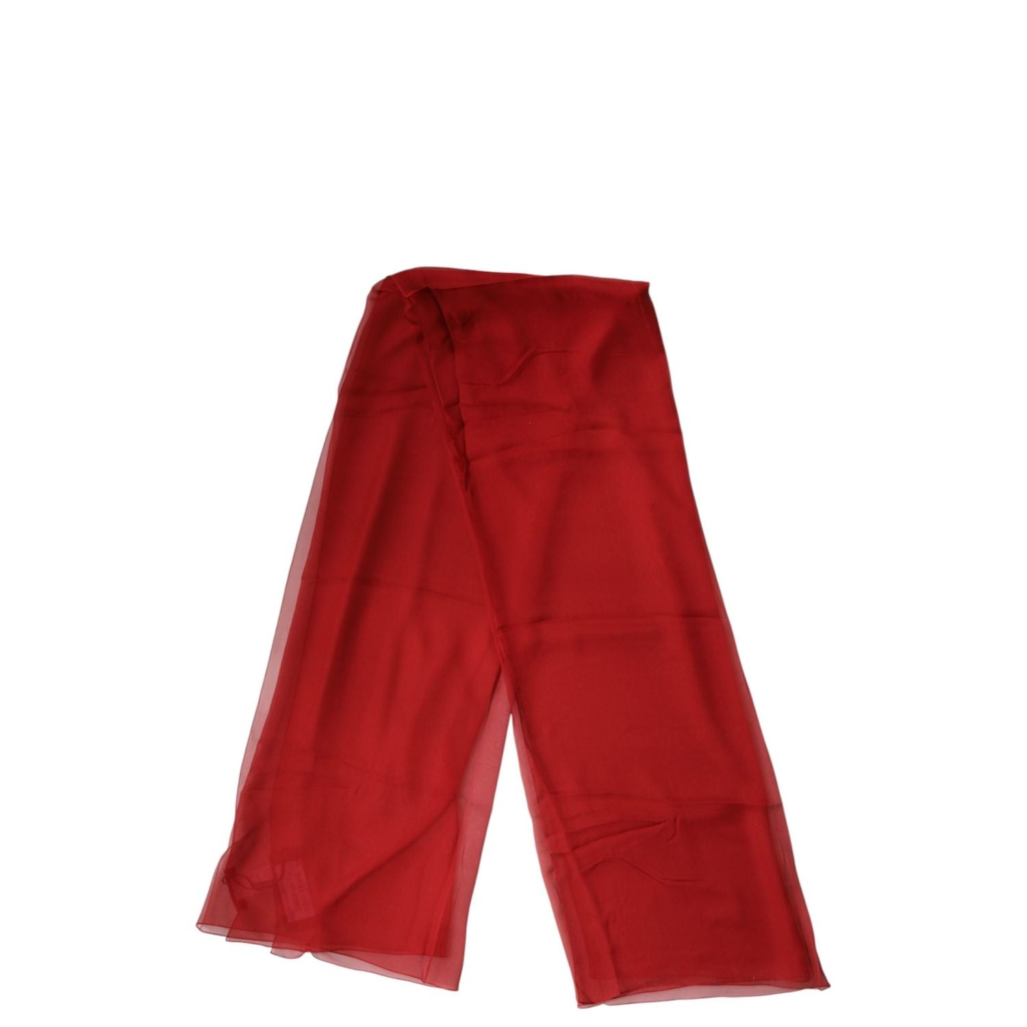 Dolce & Gabbana Red Stole Silk Neck Wrap Shawl Men Scarf