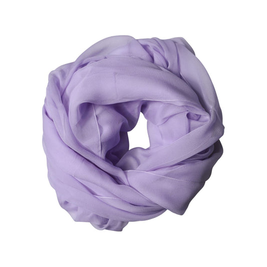 Dolce & Gabbana Purple Stole Silk Neck Wrap Shawl Men Scarf