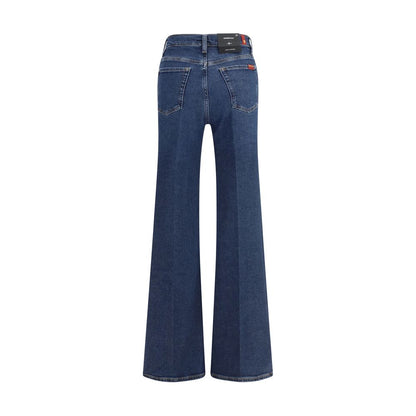 7FOR Blue Cotton Flared Jeans 1728,27,30,72470364320,7FOR,Blue,Clothing,Flared Jeans - Jeans Denim - Clothing,Jeans Denim - Clothing,New with tags,W29,Women