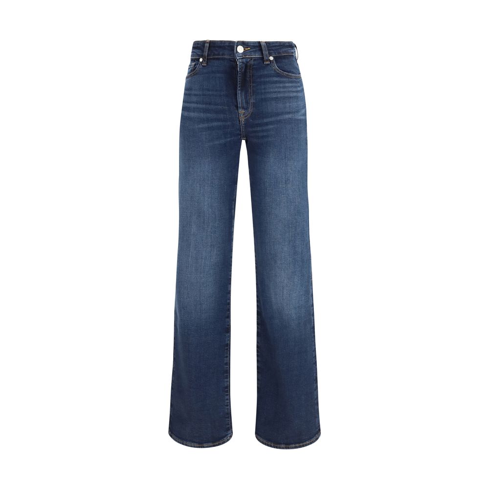 7FOR Blue Cotton Bootcut Jeans 1728,26,27,28,30,72470364320,7FOR,Blue,Bootcut Jeans - Jeans Denim - Clothing,Clothing,Jeans Denim - Clothing,New with tags,W24,W29,Women