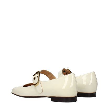 Chloé Beige Leather Ballet Flats