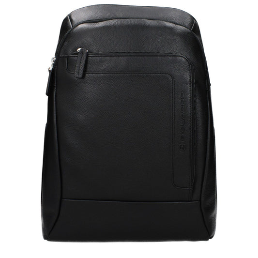 Piquadro Black Leather Backpack 1728,75667636384,Backpacks - Bags,Bags,Black,Men,New with tags,Piquadro