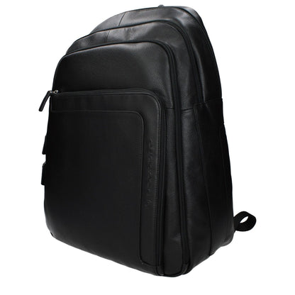 Piquadro Black Leather Backpack 1728,75667636384,Backpacks - Bags,Bags,Black,Men,New with tags,Piquadro