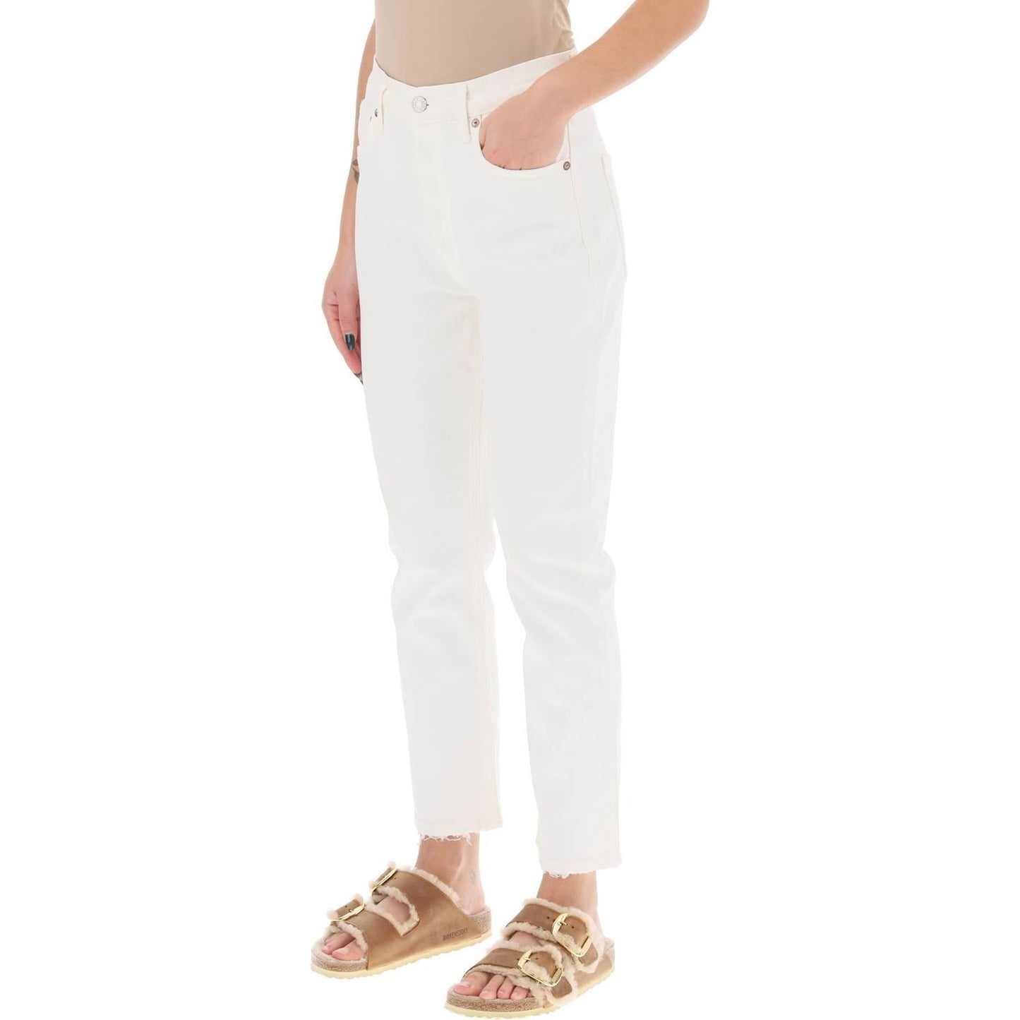 Agolde riley high-waisted cropped jeans Jeans Agolde