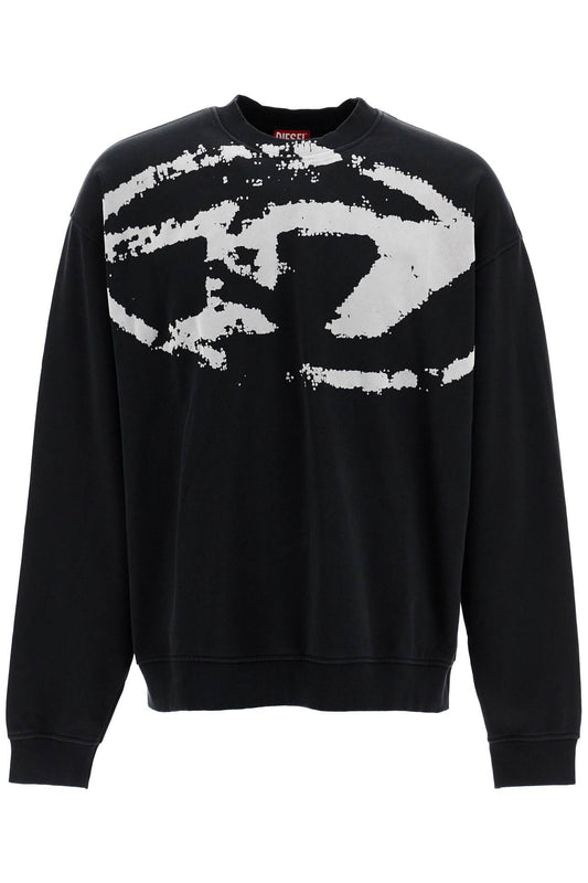 Diesel fleece men sweatshirt black Topwear Diesel