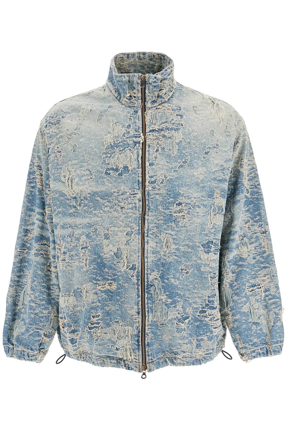 Diesel distressed denim jacquard jacket Jackets Diesel