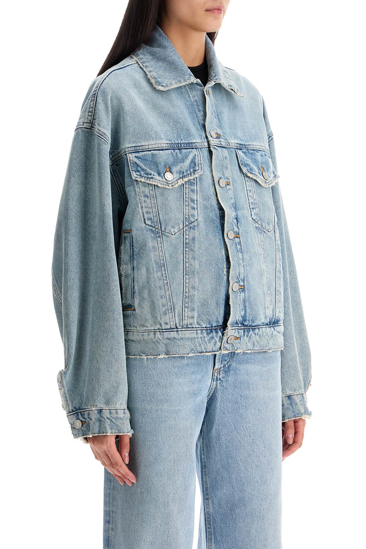 Agolde denim dalton balloon jacket with Jackets Agolde