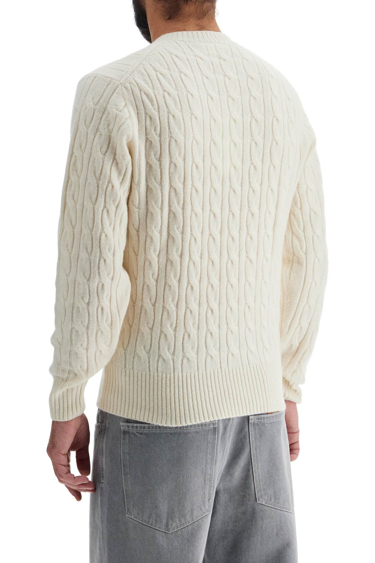 Lacoste classic fit cable knit wool pullover Knitwear Lacoste