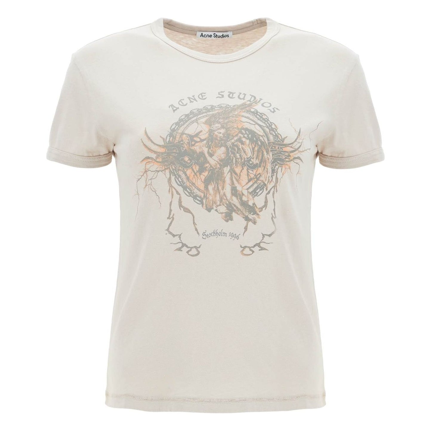 Acne Studios printed slim fit t-shirt Topwear Acne Studios