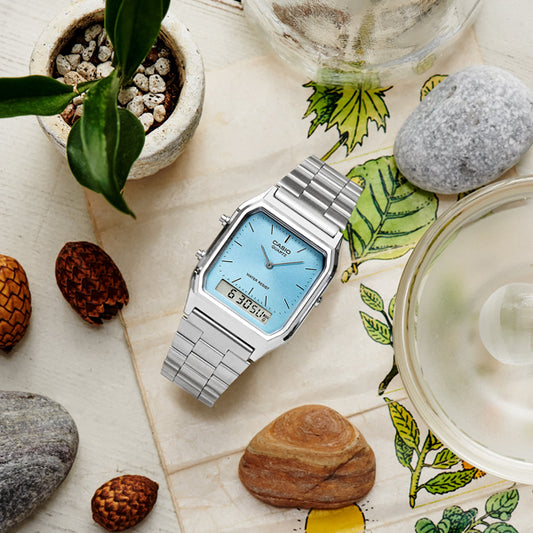 CASIO VINTAGE Mod. EDGY COLLECTION - Light Blue-1