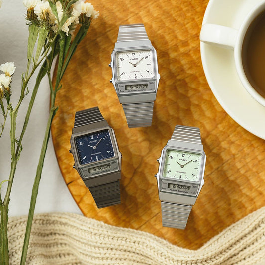 CASIO VINTAGE Mod. EDGY COLLECTION PETROL BLUE-1