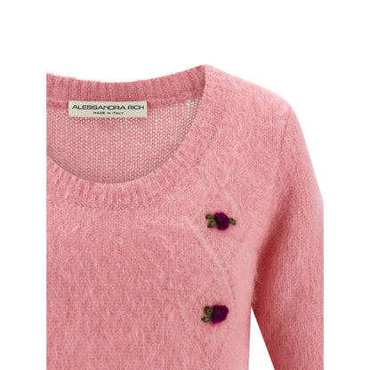 Alessandra Rich Multicolor Wool Cardigan