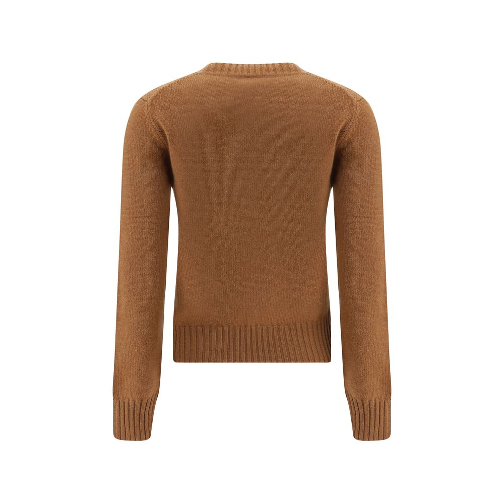 Ami Paris Brown Cashmere Sweatshirt Ami Paris