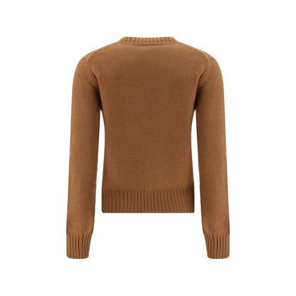Ami Paris Brown Cashmere Sweatshirt Ami Paris