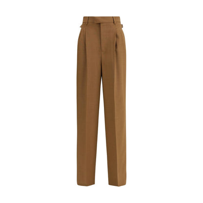 Ami Paris Brown Wool Casual Pants Ami Paris
