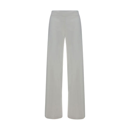 Avenue Montaigne White Rayon Casual Pants Avenue Montaigne