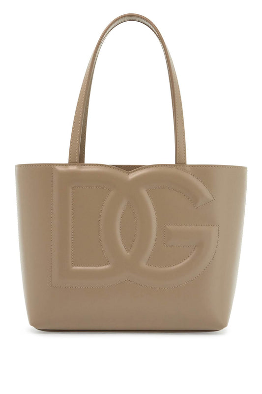 Dolce & Gabbana structured shopping bag in taupe smooth calfskin Shopper Dolce & Gabbana