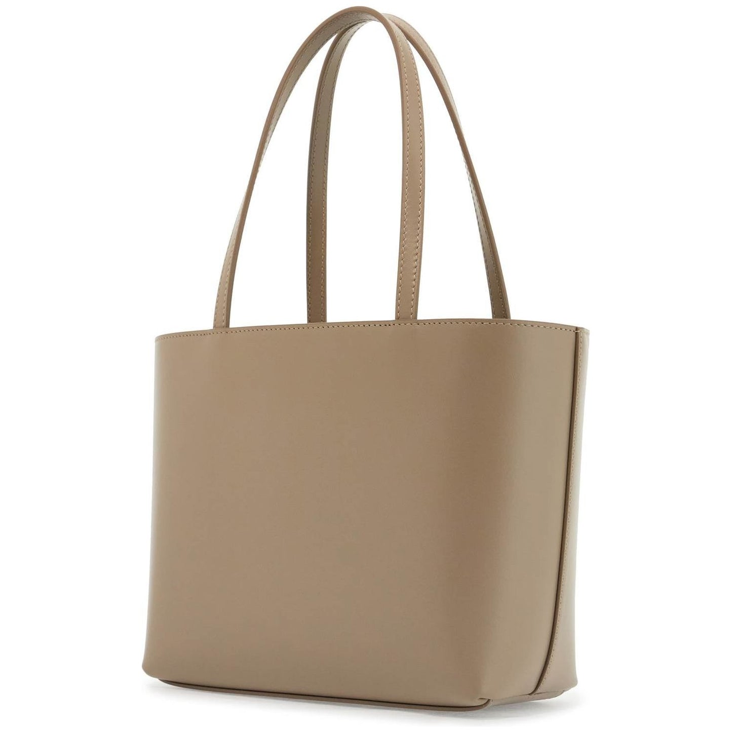 Dolce & Gabbana structured shopping bag in taupe smooth calfskin Shopper Dolce & Gabbana