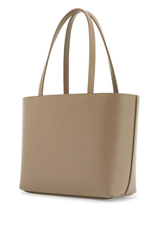 Dolce & Gabbana structured shopping bag in taupe smooth calfskin Shopper Dolce & Gabbana