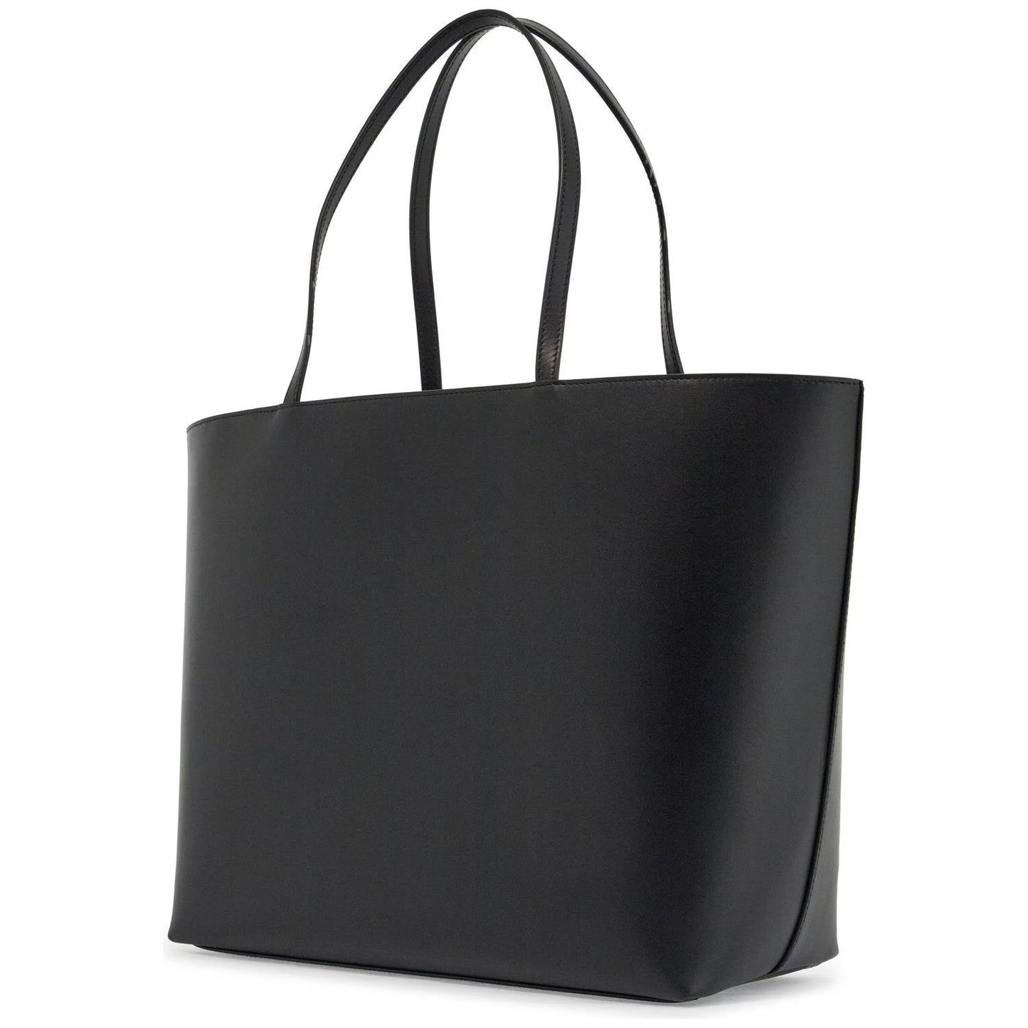 Dolce & Gabbana black calfskin shopping bag with embossed logo Shopper Dolce & Gabbana