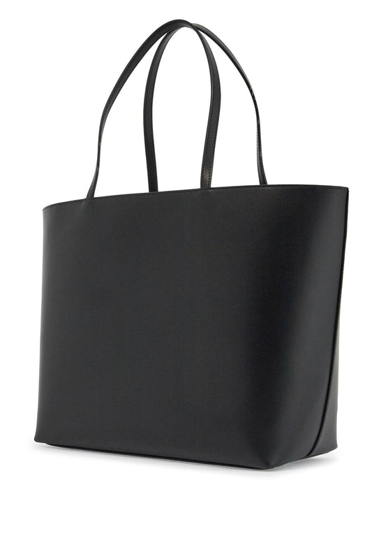 Dolce & Gabbana black calfskin shopping bag with embossed logo Shopper Dolce & Gabbana