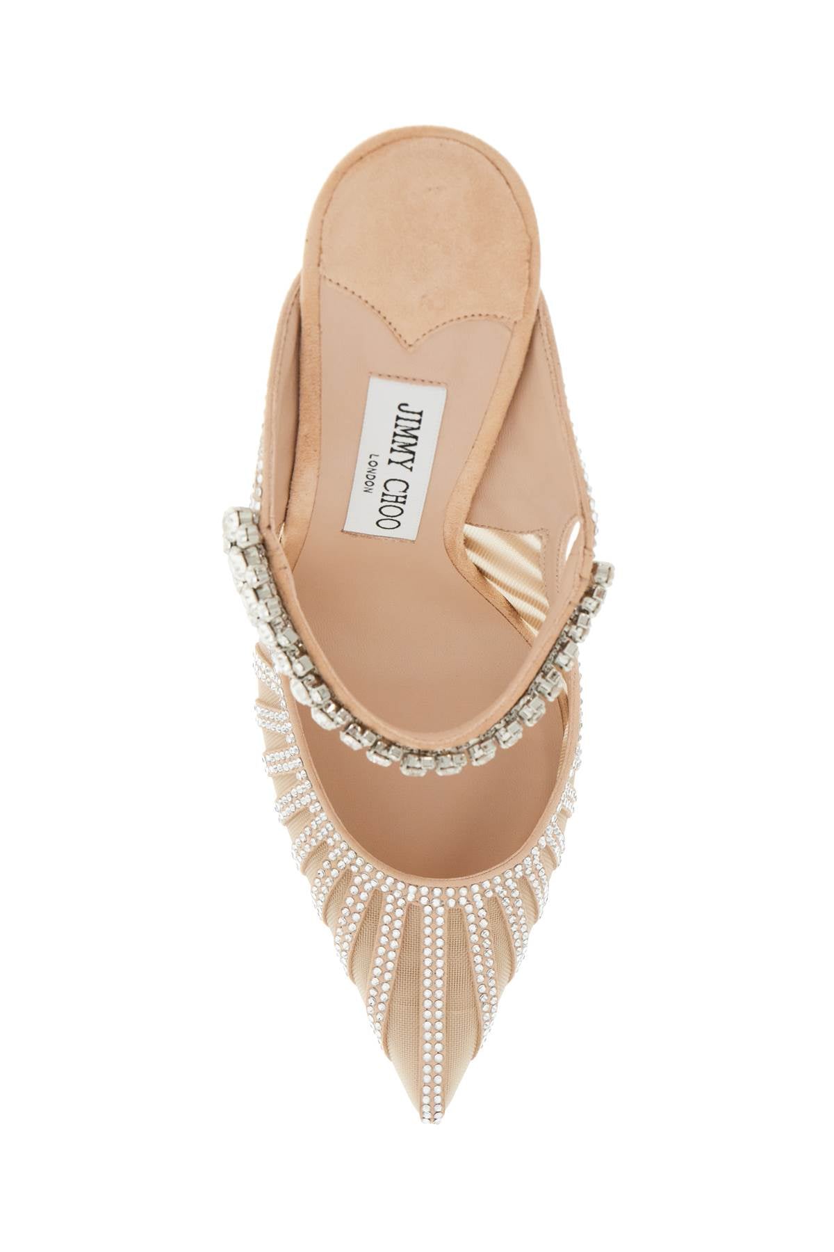 Jimmy Choo crystal embellished bing 100 mules