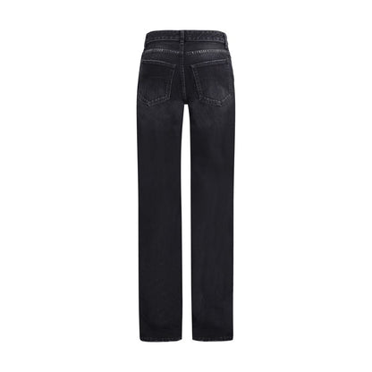 Balenciaga Black Cotton Relaxed Fit Jeans Balenciaga