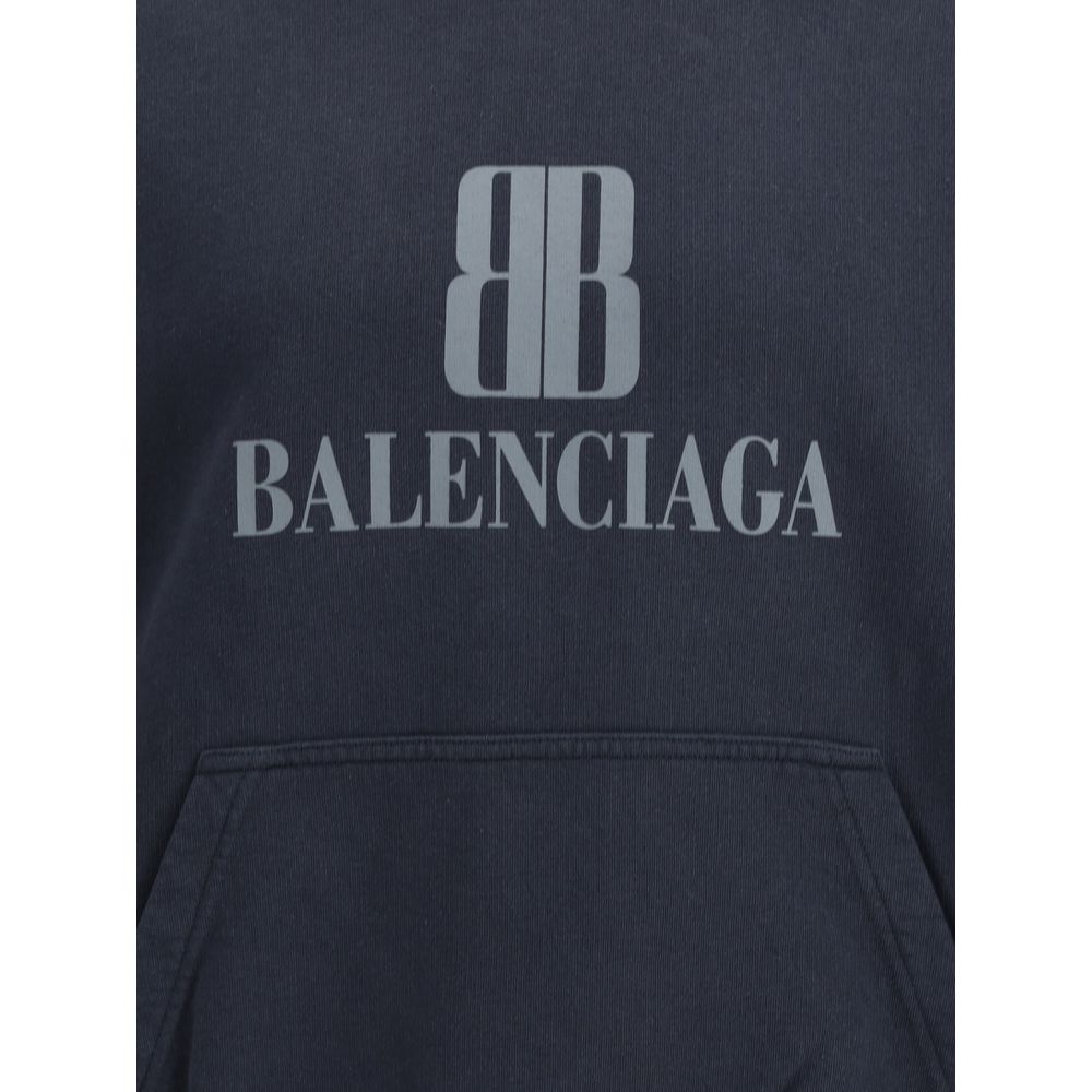 Balenciaga Black Cotton Sweatshirt Balenciaga