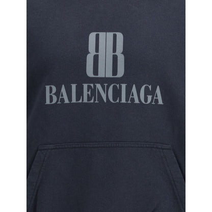 Balenciaga Black Cotton Sweatshirt Balenciaga