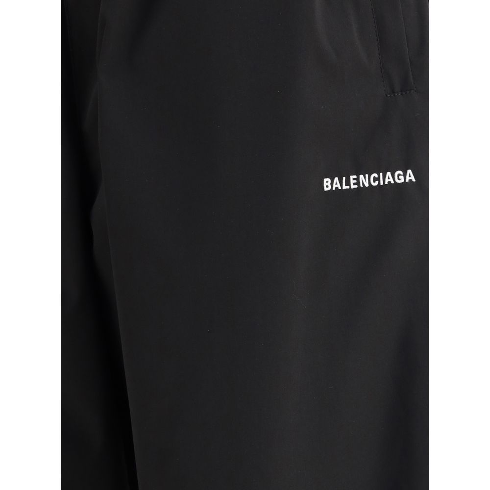 Balenciaga Black Polyester Casual Pants Balenciaga