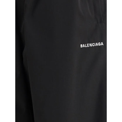 Balenciaga Black Polyester Casual Pants Balenciaga