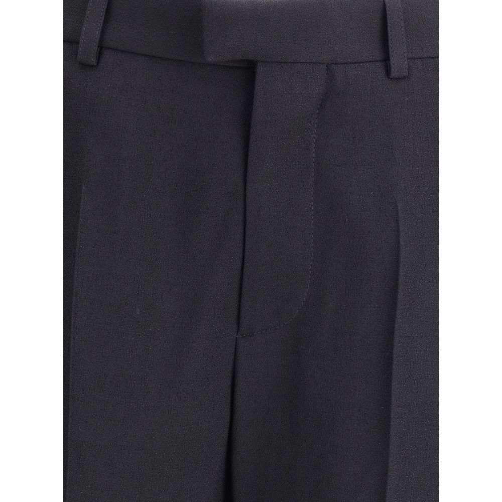 Balenciaga Black Viscose Flared Pants Balenciaga