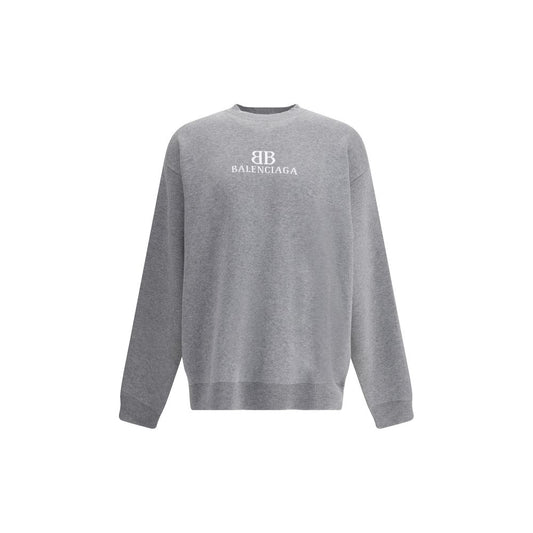 Balenciaga Gray Cotton Sweatshirt Balenciaga
