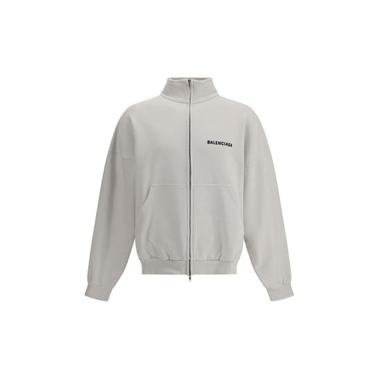 Balenciaga White Cotton Sweatshirt Balenciaga