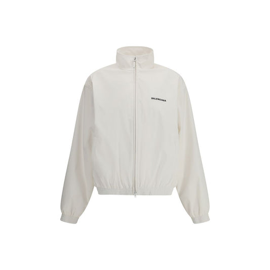 Balenciaga White Polyester Shell Jacket Balenciaga
